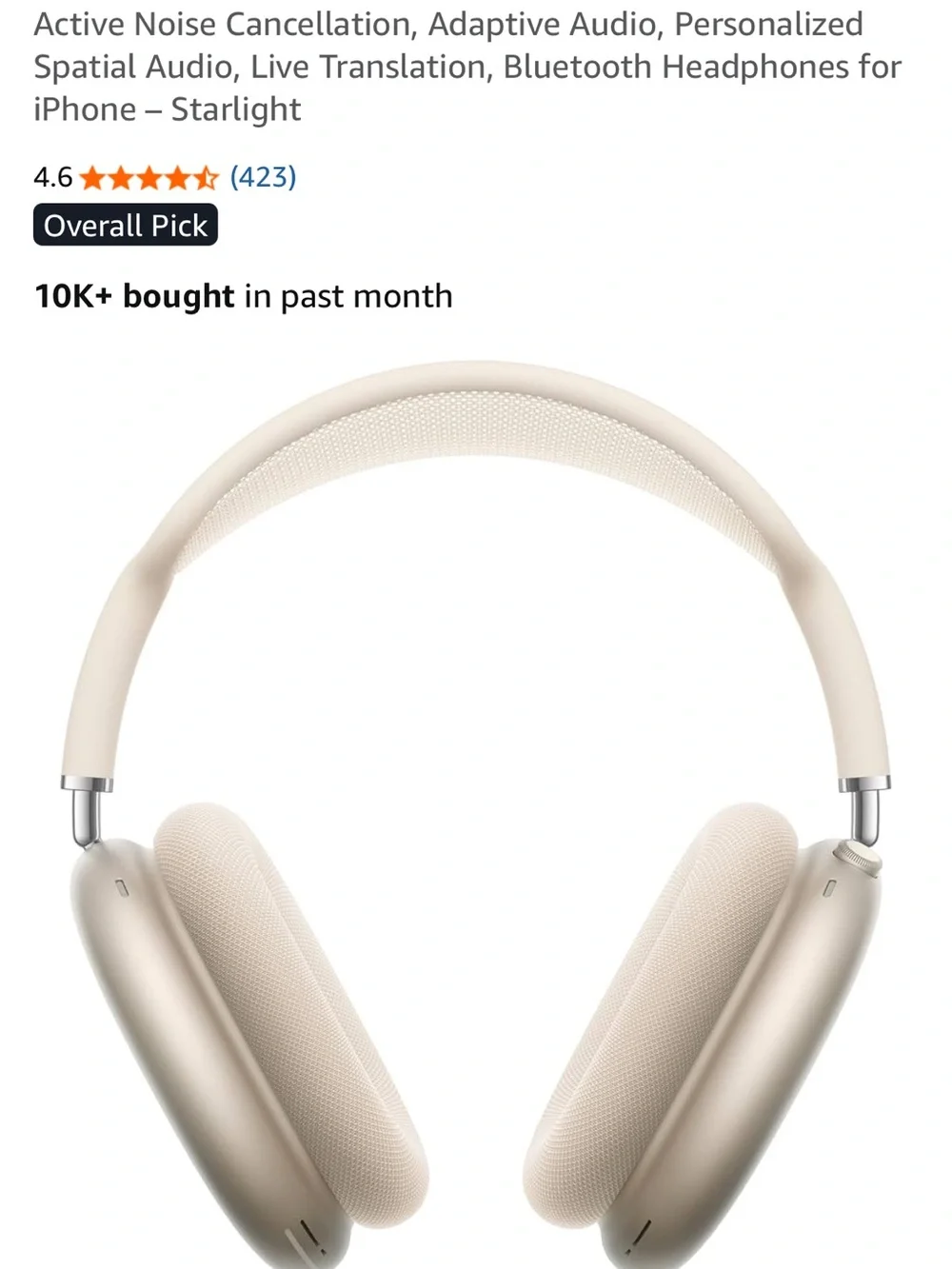 Apple Airpods Max Starlight
